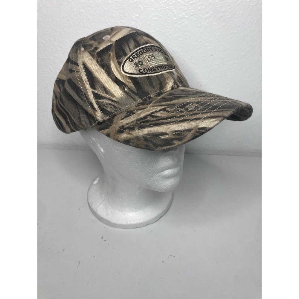 Vintage Gregory & Cook Construction Hat Camouflage Adjustable 2005 OSFA